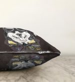 Brave Dog Pilot Motifli Dijital Baskılı Modern Raşel Kadife Yastık Kırlent Kılıfı Realhomes