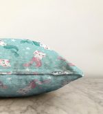 - Sonil-K-5702-Gorsel3 - Realhomes  Deniz Kızı Kuyruklu Kedicikler Dijital Baskılı Modern Raşel Kadife Yastık Kırlent Kılıfı Realhomes