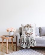 - Sonil-K-5712-Gorsel2 - Realhomes  Sevimli Kedi Desenli Dijital Baskılı Modern Raşel Kadife Yastık Kırlent Kılıfı Realhomes