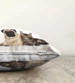 - Sonil-K-5715-Gorsel3 - Realhomes  Sevimli Köpek ve Kedi Desenli Sevimli Modern Raşel Kadife Yastık Kırlent Kılıfı Realhomes