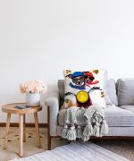 - Sonil-K-5723-Gorsel2 - Realhomes  Motor Süren Çılgın Köpekler Dijital Baskılı Modern Raşel Kadife Yastık Kırlent Kılıfı Realhomes