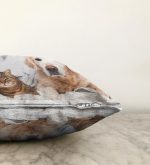 - Sonil-K-5729-Gorsel3 - Realhomes  Sevimli Köpek ve Kedi Desenli Sevimli Modern Raşel Kadife Yastık Kırlent Kılıfı Realhomes