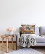 Sevimli Kediler Dijital Baskılı Modern Raşel Kadife Yastık Kırlent Kılıfı Realhomes