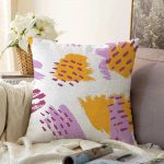 Realhomes Özel Dijital Baskılı Renklerde Dekoratif Raşel Kadife Kırlent Kılıfı Realhomes