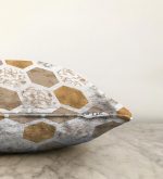 Geometrik Mermer Motifli Dekoratif Raşel Kadife Kırlent Kılıfı Realhomes