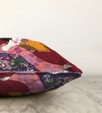 - Sonil-K-5790-Gorsel3 - Realhomes  Yelpazeli Japon Kadın Motifli Dekoratif Raşel Kadife Yastık Kılıfı Realhomes