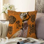 Çanaklı Arap Kadın Motifli Dekoratif Raşel Kadife Yastık Kılıfı Realhomes