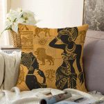 - Sonil-K-5809-Gorsel1 - Realhomes Etnik Afrika Desenli Modern Raşel Kadife Kırlent Kılıfı Realhomes