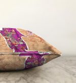 - Sonil-K-5811-Gorsel3 - Realhomes  Çizgi Desen Zeminli Çiçekli Japon Kadın Motifli Modern Raşel Kadife Yastık Kılıfı Realhomes