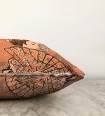 Koyu Buğday Zeminli Masum Şaman Kadın Modern Raşel Kadife Kırlent Kılıfı Realhomes