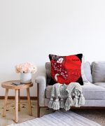 - Sonil-K-5838-Gorsel2 - Realhomes  Kırmızı Yelpazeli Şaman Japan Kadın Dekoratif Raşel Kadife Yastık Kılıfı Realhomes