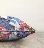 - Sonil-K-5846-Gorsel3 - Realhomes  Kuş ve Gül Detaylı Kadın Motifli Dekoratif Raşel Kadife Kırlent Kılıfı Realhomes