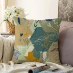 - Sonil-K-5867-Gorsel1 - Realhomes  Geometrik Şekilli Bohemian Özel Tasarımlı Modern Raşel Kadife Kırlent Kılıfı Realhomes