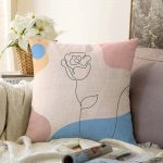 - Sonil-K-5880-Gorsel1 - Realhomes  Realhomes Gül Desenli Bohemian Özel Tasarım Dekoratif Raşel Kadife Yastık Kırlent Kılıfı Realhomes