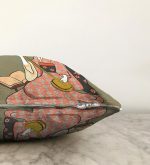 Realhomes Dijital Baskılı Özel Tasarım Dekoratif Modern Raşel Kadife Kırlent Kılıfı Realhomes