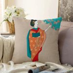 Realhomes Dijital Baskılı Özel Tasarım Dekoratif Modern Raşel Kadife Kırlent Kılıfı Realhomes