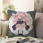 - Sonil-K-590-Gorsel1 - Realhomes  Fashion Girl Dijital Baskılı Modern Raşel Kadife Yastık Kırlent Kılıfı Realhomes