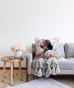 Modern Dijital Baskılı Dekoratif Raşel Kadife Yastık Kırlent Kılıfı Realhomes