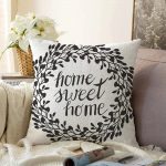 - Sonil-K-601-Gorsel1 - Realhomes Home Sweet Home Dijital Baskılı Dekoratif Raşel Kadife Yastık Kırlent Kılıfı Realhomes