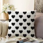 - Sonil-K-607-Gorsel1 - Realhomes  Modern Kalp Desenli Dijital Baskılı Dekoratif Raşel Kadife Yastık Kırlent Kılı Realhomes