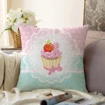 - Sonil-K-67-Gorsel1 - Realhomes Cup Cake Dijital Baskılı Dekoratif Raşel Kadife Yastık Kırlent Kılıfı Realhomes