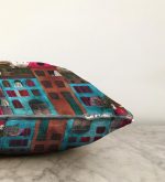 Ev Motifli Dijital Baskılı Dekoratif Raşel Kadife Yastık Kırlent Kılıfı Realhomes