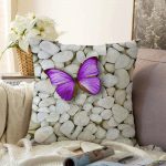 - Sonil-K-710-Gorsel1 - Realhomes  Modern Kelebek Dijital Baskılı Dekoratif Raşel Kadife Yastık Kırlent Kılıfı Realhomes