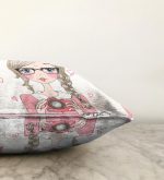 - Для Интернета - Realhomes Fashion Girl Dijital Baskılı Modern Raşel Kadife Yastık Kırlent Kılıfı Realhomes