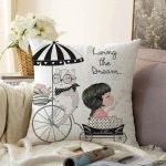 Fashion Girl Dijital Baskılı Modern Raşel Kadife Yastık Kırlent Kılıfı Realhomes