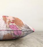 - girlcupcake - Realhomes  Fashion Girl Dijital Baskılı Modern Raşel Kadife Yastık Kırlent Kılıfı Realhomes