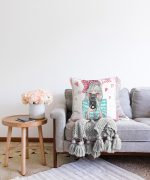 Fashion Girl Dijital Baskılı Modern Raşel Kadife Yastık Kırlent Kılıfı Realhomes