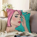 - Sonil-K-722-Gorsel1 - Realhomes Fashion Girl Dijital Baskılı Modern Raşel Kadife Yastık Kırlent Kılıfı Realhomes