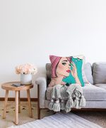 - Sonil-K-722-Gorsel2 - Realhomes Fashion Girl Dijital Baskılı Modern Raşel Kadife Yastık Kırlent Kılıfı Realhomes