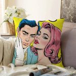 Fashion Girl Dijital Baskılı Modern Raşel Kadife Yastık Kırlent Kılıfı Realhomes