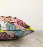 Fashion Girl Dijital Baskılı Modern Raşel Kadife Yastık Kırlent Kılıfı Realhomes