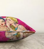 Fashion Girl Dijital Baskılı Modern Raşel Kadife Yastık Kırlent Kılıfı Realhomes