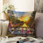 - Sonil-K-742-Gorsel1 - Realhomes  Manzara Desenli Dijital Baskılı Dekoratif Raşel Kadife Yastık Kırlent Kılıfı Realhomes