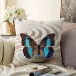 - Sonil-K-748-Gorsel1 - Realhomes  Modern Kelebek Dijital Baskılı Dekoratif Raşel Kadife Yastık Kırlent Kılıfı Realhomes