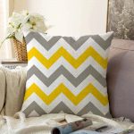 - Sonil-K-754-Gorsel1 - Realhomes  Zigzag Desen Dijital Baskılı Dekoratif Raşel Kadife Yastık Kırlent Kılıfı Realhomes