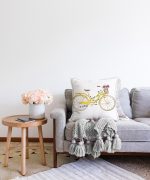 - Sonil-K-760-Gorsel2 - Realhomes  Bisiklet Desenli Dijital Baskılı Dekoratif Raşel Kadife Yastık Kırlent Kılıfı Realhomes
