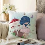 Fashion Girl Dijital Baskılı Modern Raşel Kadife Yastık Kırlent Kılıfı Realhomes