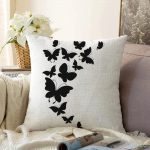 - Sonil-K-767-Gorsel1 - Realhomes  Modern Kelebek Dijital Baskılı Dekoratif Raşel Kadife Yastık Kırlent Kılıfı Realhomes