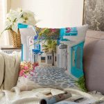 - Sonil-K-771-Gorsel1 - Realhomes  Çiçek Temalı Dijital Baskılı Dekoratif Raşel Kadife Yastık Kırlent Kılıfı Realhomes