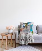 - Sonil-K-771-Gorsel2 - Realhomes  Çiçek Temalı Dijital Baskılı Dekoratif Raşel Kadife Yastık Kırlent Kılıfı Realhomes