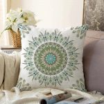 Modern Damask Desenli Dijital Baskılı Dekoratif Raşel Kadife Yastık Kırlent Kılıfı Realhomes