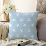 - Sonil-K-778-Gorsel1 - Realhomes  Modern Yıldız Desenli Dijital Baskılı Raşel Kadife Yastık Kırlent Kılıfı Realhomes