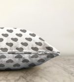 Kalp Desen Dijital Baskılı Raşel Kadife Yastık Kırlent Kılıfı Realhomes