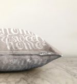 Home Sweet Home Dijital Baskılı Raşel Kadife Yastık Kırlent Kılıfı Realhomes