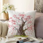 - Sonil-K-801-Gorsel1 - Realhomes Çiçek Desenli Dijital Baskılı Raşel Kadife Yastık Kırlent Kılıfı Realhomes