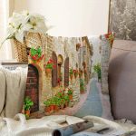 - Sonil-K-807-Gorsel1 - Realhomes Manzara Temalı Dijital Baskılı Raşel Kadife Yastık Kırlent Kılıfı Realhomes